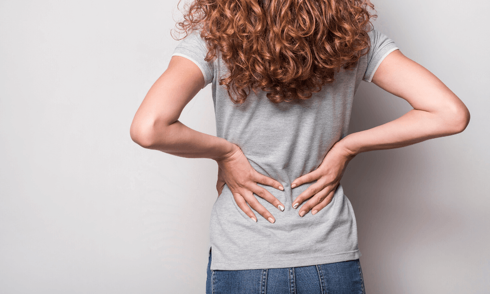Back pain on a girl