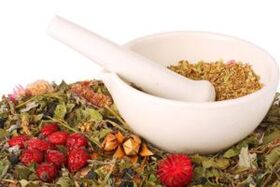 Dry herbs for the treatment of osteochondrosis